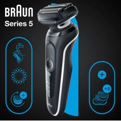 Braun Series 5 51-W1600s Barbermaskine Sort